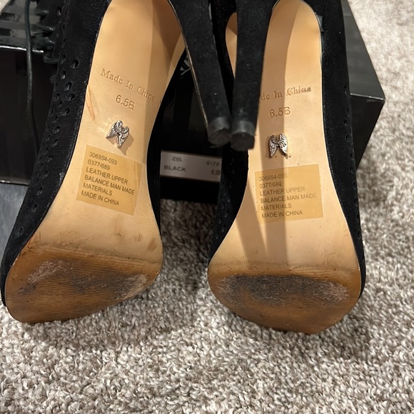 Victoria’s Secret perfect lace up heels size 6.5 color black - Picture 4 of 11